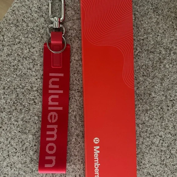 Lululemon Red Keychain with Box - membership exclusive - Picture 2 of 3
